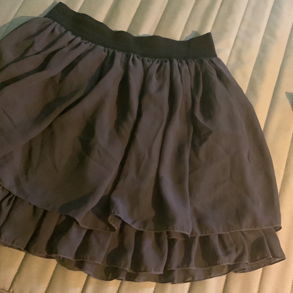 ruffle elastic mini skirt tutu high waisted